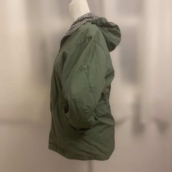 Lands’ End Zip-up Lined Nylon Hooded Jacket - Picture 2 of 8